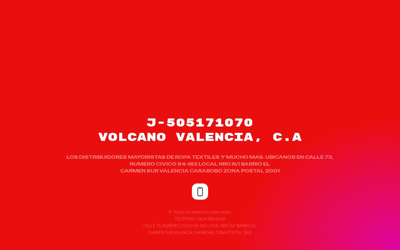 VOLCANO VALENCIA